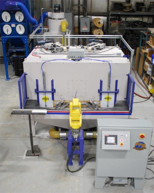 Guyson RX1400 rotary indexing blast system-robotically loaded