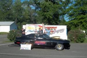 Fred Ebert on June 7, 2015, with his 1977 Ford Mustang,  “Fatsnake”