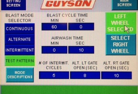 Guyson Wheelblast Pattern Testing 101