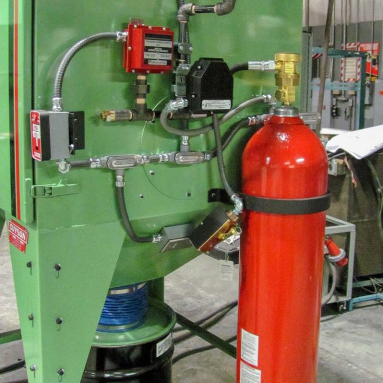 Guyson 702T optional fire suppression system