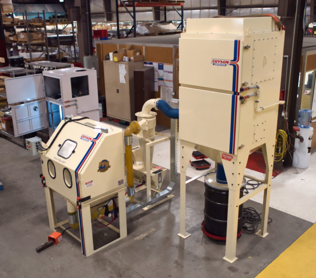 Guyson Manual Blast Cabinet with Reclaim system