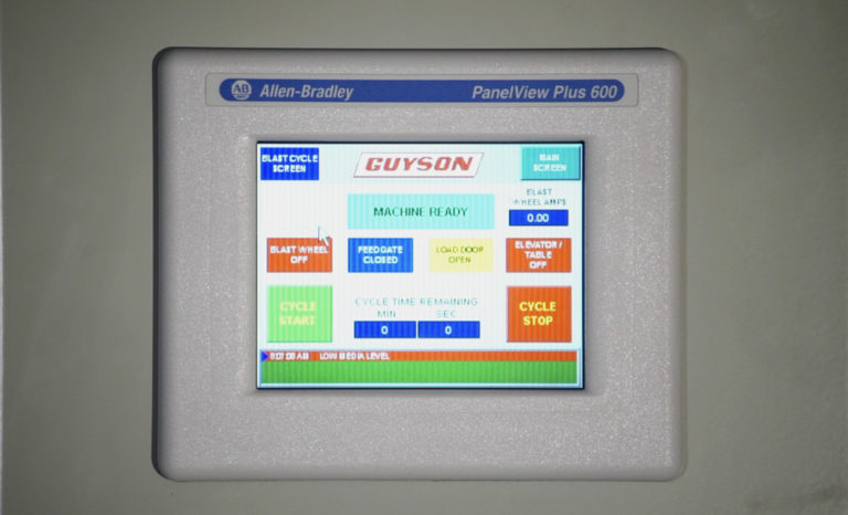 Guyson Human machine interface touchscreen.