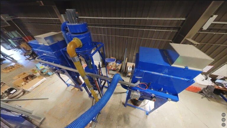 Guyson blast Reclaim system with duel dust collector